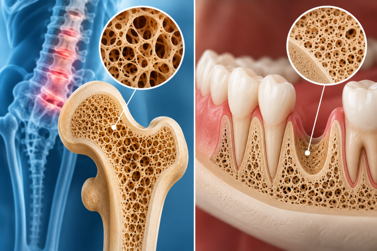 تفاوت پوکی استخوان با تحلیل استخوان فک چیست؟